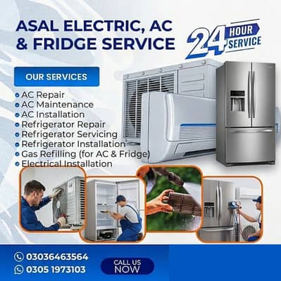 Repair Home Appliances / AC Services / AC Installation / Fridge Repair