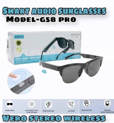 G58 Pro Audio Glasses - built in speaker  wireless Bluetooth sunglass