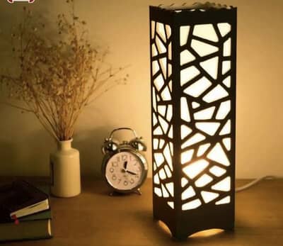 3D wooden Lamp 15.5”