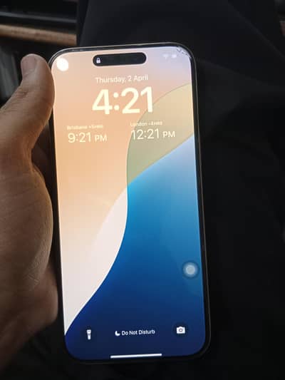 iphone 16 pro max desert titanium with box Esim unused