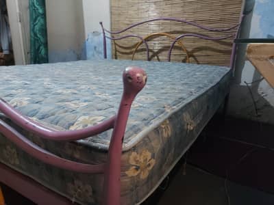 double bed with mattress 78×66