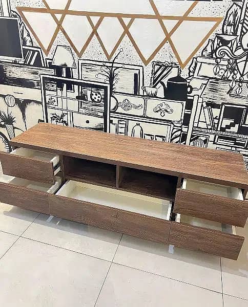TV Console, TV Rack, Media Wall Console, LED TV Rack - Console Tables ...