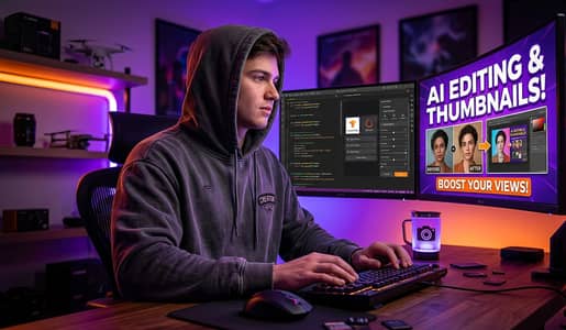Professional Photo Editing & AI Art Generation | YouTube Thumbnails