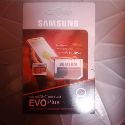 original Samsung Micro SD Card 8GB Read Speed upto 100Mbs