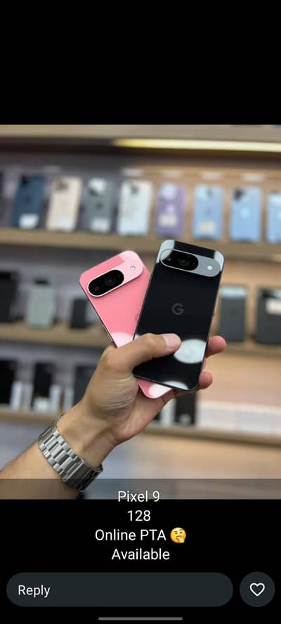 Google pixel 9 pink black lastest android mobile