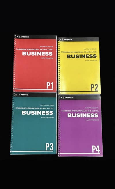 A Level Business Past Papers Complete Set (P1-P4 + Yearly Past Papers)