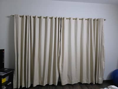 off white curtains
