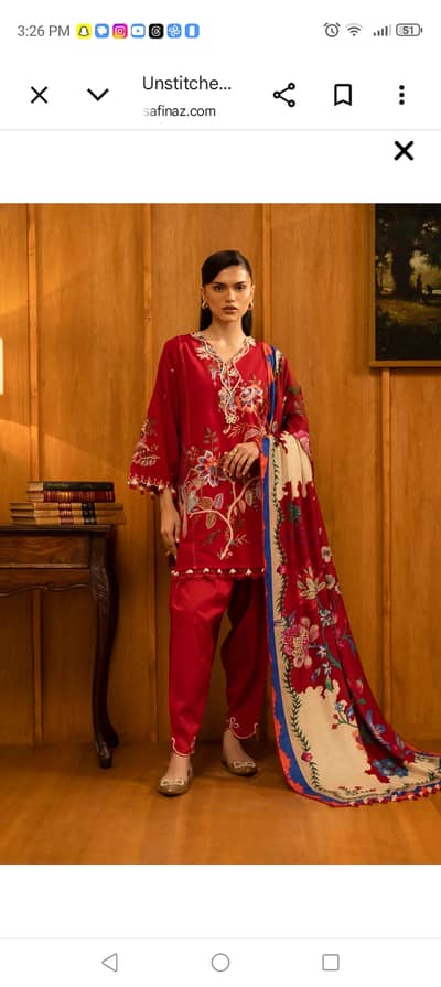 Sana safinaz unstitch dress