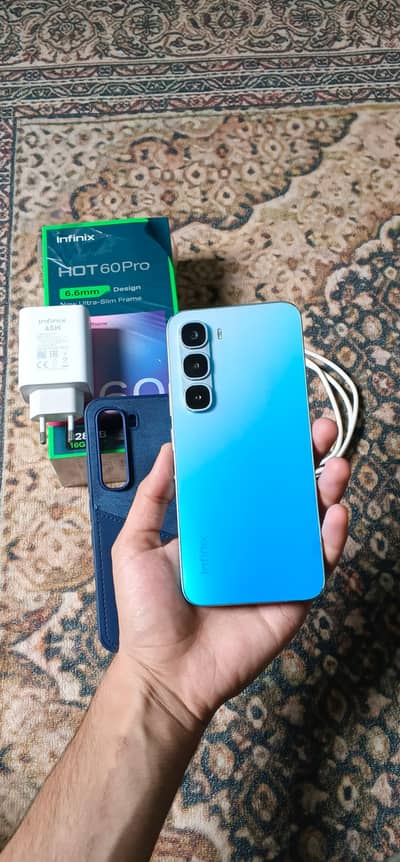 Infinix Hot 60 pro Mint condition  with original Cover
