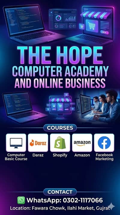 Computer Courses & E-Commerce Training , Shopify  Amazon Training