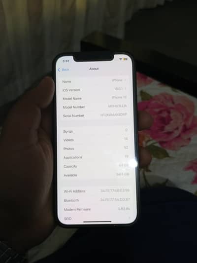 IPHONE 12 10/10 CONDITION