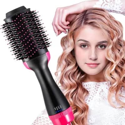 2 in 1 Hair Dryer Brush – Straight & Curl Easy Styling