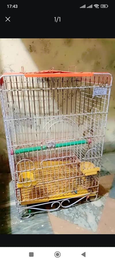 gray parrot cage 03187108030