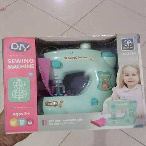 Kids Play Mini Sewing Machine with Remote (Cell Operate) Box Packing