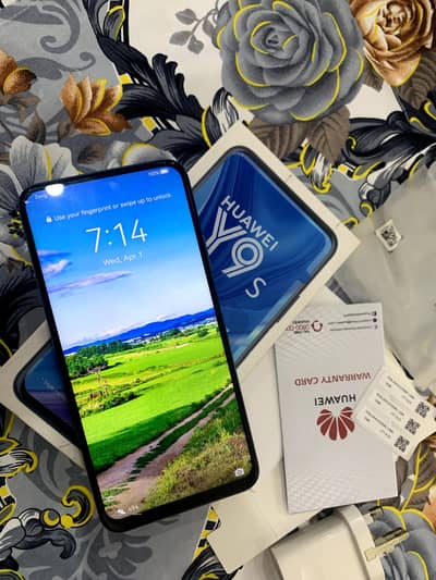 Huawei y9s pop up PTA Approved original mobile 10by10
