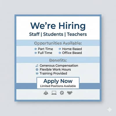 Full Time Part Time Office based Home based