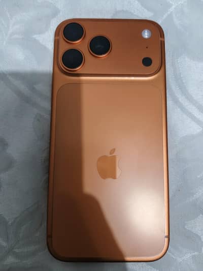 I phone 17 pro max jv lla orange colour 265 gb cycle 24 condition