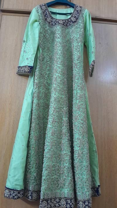 women fully embroided maxi size (medium) one time wore