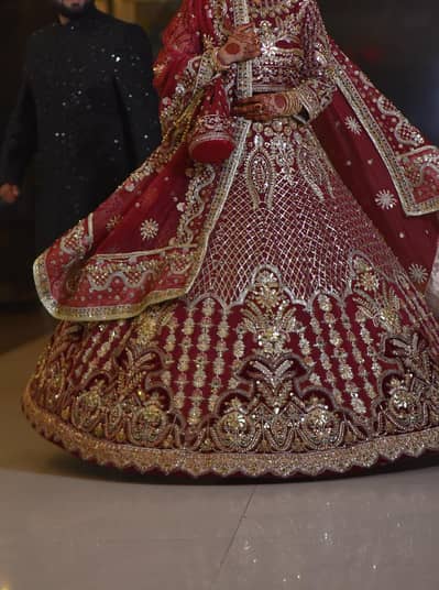 Luxury Barart Lehnga|by Arslan Ansari| Heavy Embroidered Bridal Dress