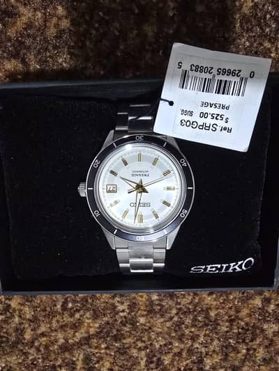 Seiko Presage SRPG03 Brand New Unused with Box and Tag