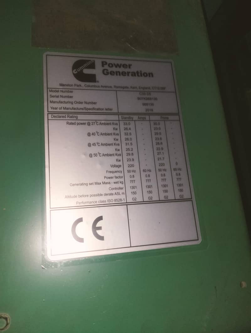 Cummins 30kva Generator 6