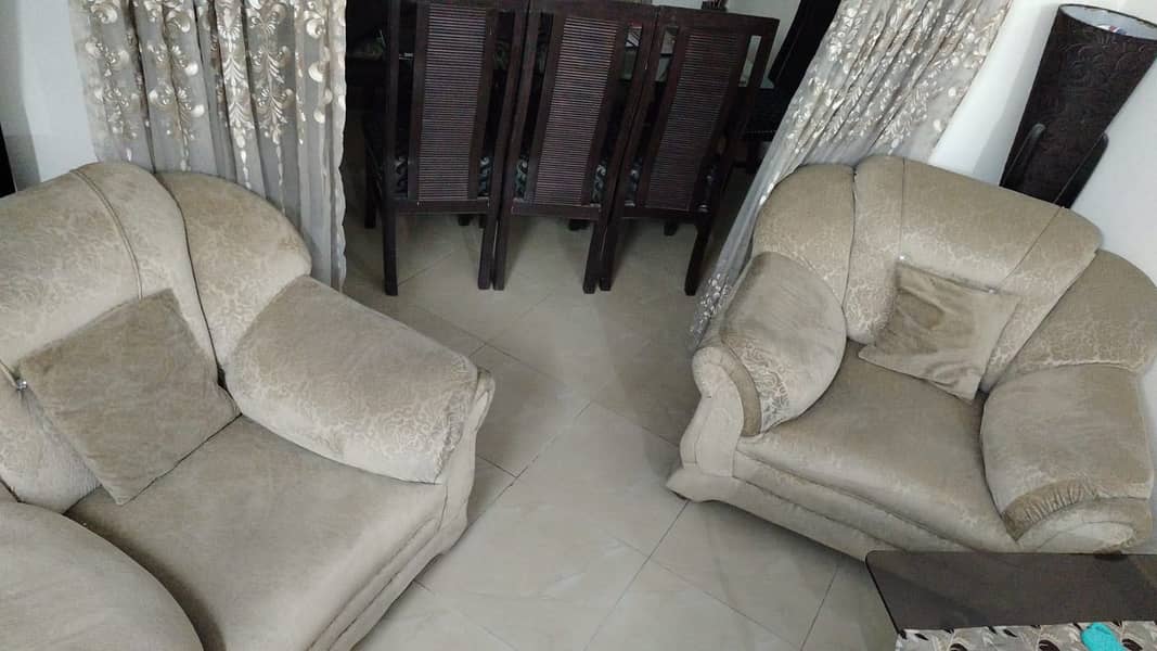 Pure wood sofas with table 4