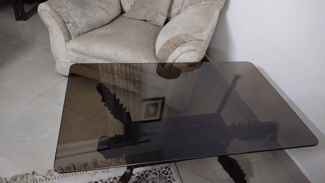 Pure wood sofas with table 5