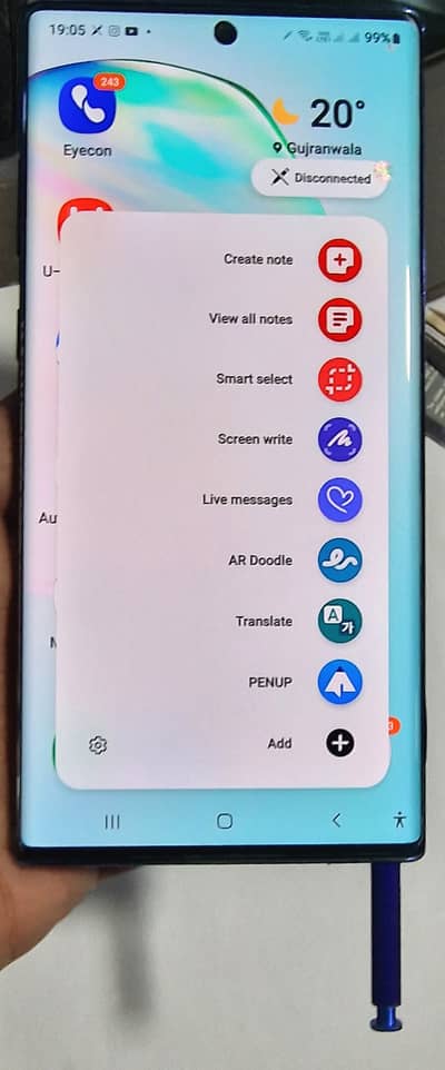 Samsung Mobile Note 10 Plus 03005555815