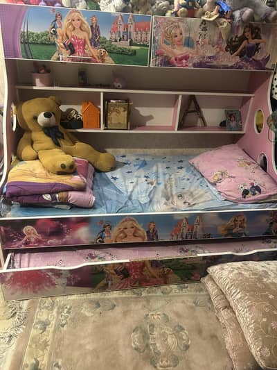 Kids barbie double bed