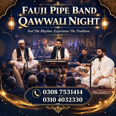 Quwali Night/Event/Weddings/Band baja/Fauji band/Fauji Pipe Band,BAJA