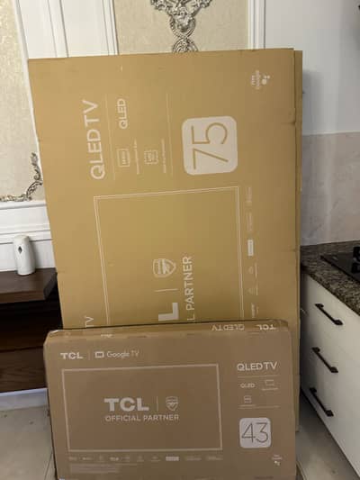 TCL 75” P8K & TCL 43” T6C