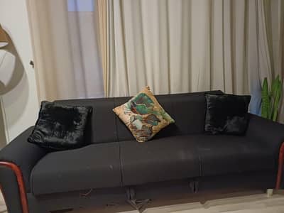 3 seater sofa come bed , comfortable and soft with storage box
