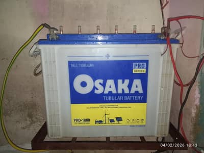 Osaka tubular battery ok condition