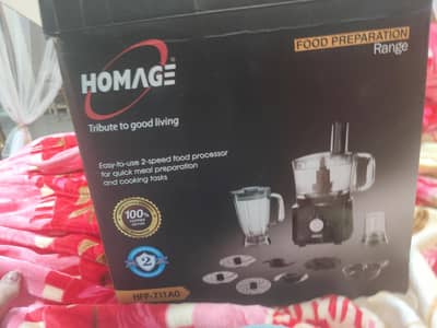 homage Food processor box paxk