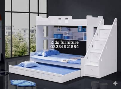 Bunk bed | Kid wooden bunker bed | Baby bed | Double bed | Triple bed