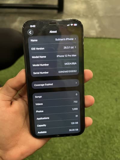 12 Pro Max Pta Approved  128 Gb for Sale