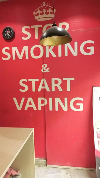 Salesperson for a vape store