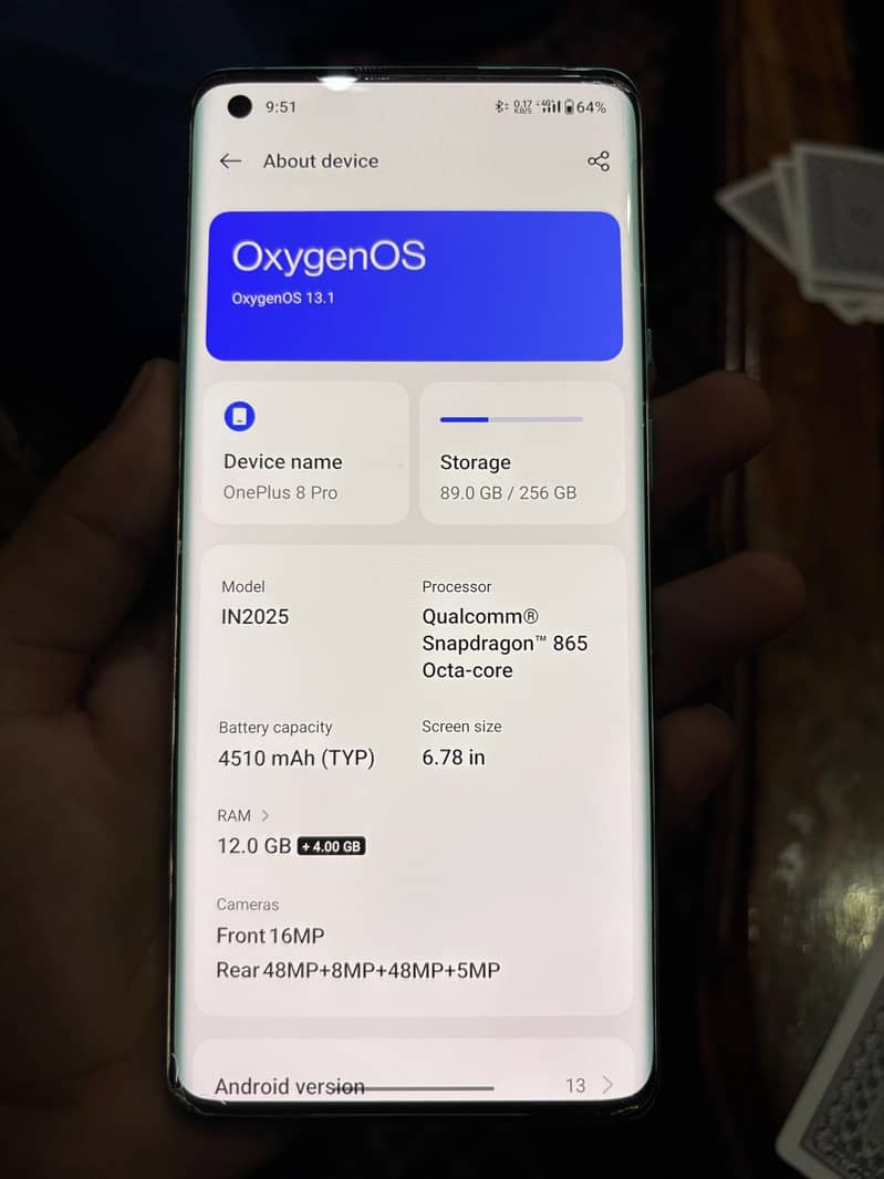 One plus 8 pro 0