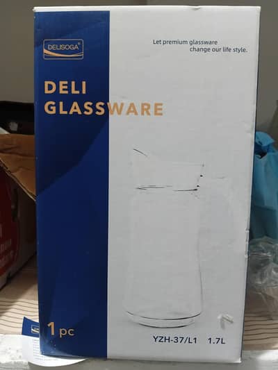 Deli Glassware Water Jug