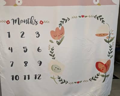 sick baby milestone blanket