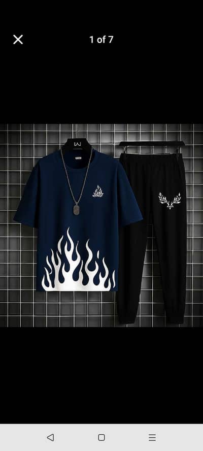 Men & Boys Summer Track Suit  Trendy Printed Gym Wear | Lightweight