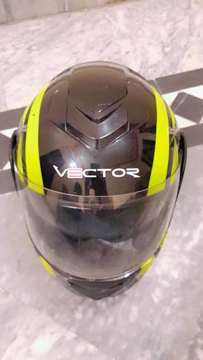 Vector helmet original 3 in Flipup dual visor