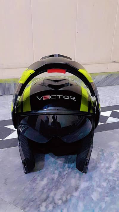 Vector helmet original 3 in Flipup dual visor