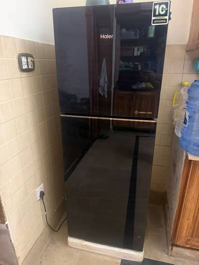Haier Double Door Refrigerator (Glass Door) – Excellent Condition