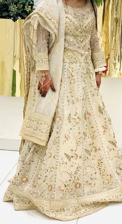 Langa choli dull golden shade