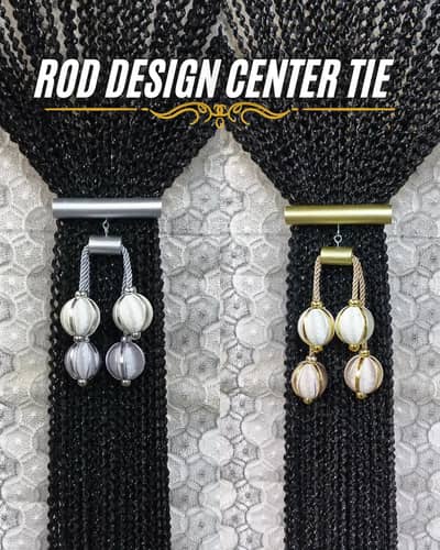 curtain center tie Rod style , quantity available