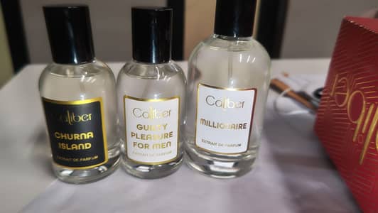Caliber Perfume Box Pack with carrying bags  (2 x 50 ml)  (1 x 100 ml)