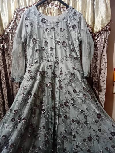 Full length maxi grey colour