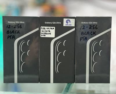 Samsung galaxy S26 ultra 256 gb official pta approved Black Boxpack
