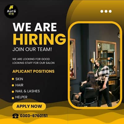 Female Salon Staff required